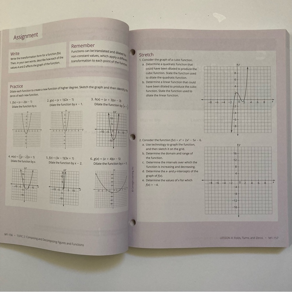 Carnegie Learning Integrated Math III Volume 1 Second Edition - Picture 3 of 4